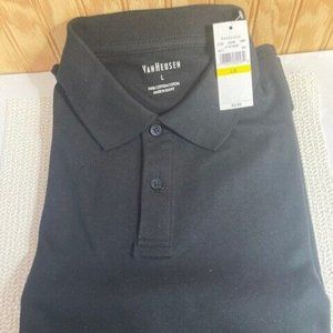 Van Heusen_Polo Shirt_Men's Large_Short Sleeve_Color:Black_NWT